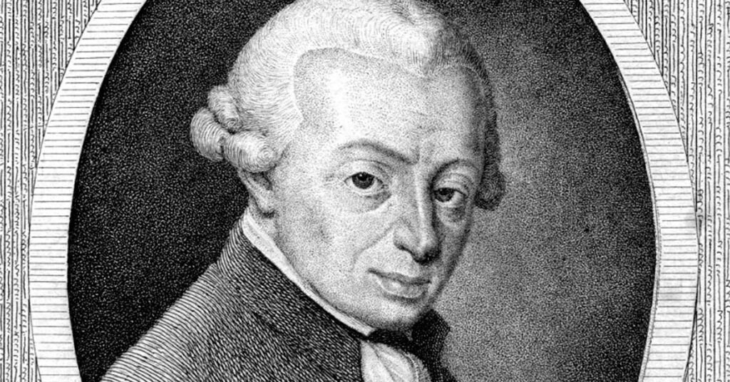 Portrait von Kant